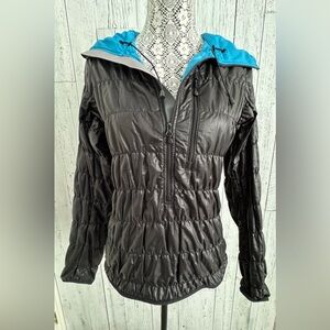 MEC/Mountain Equipment Co-op Quilted Packable Primaloft Black Jacket, EUC